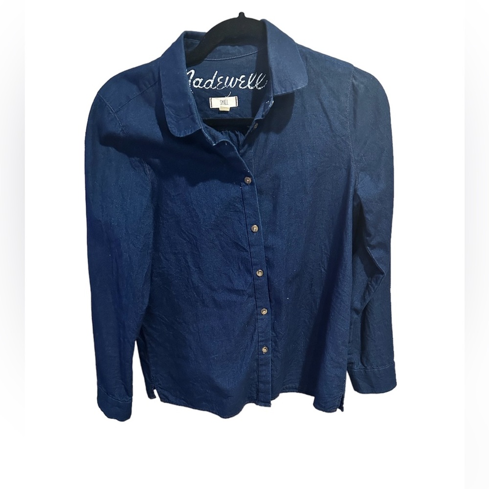 Madewell womens button up jean shirt size small